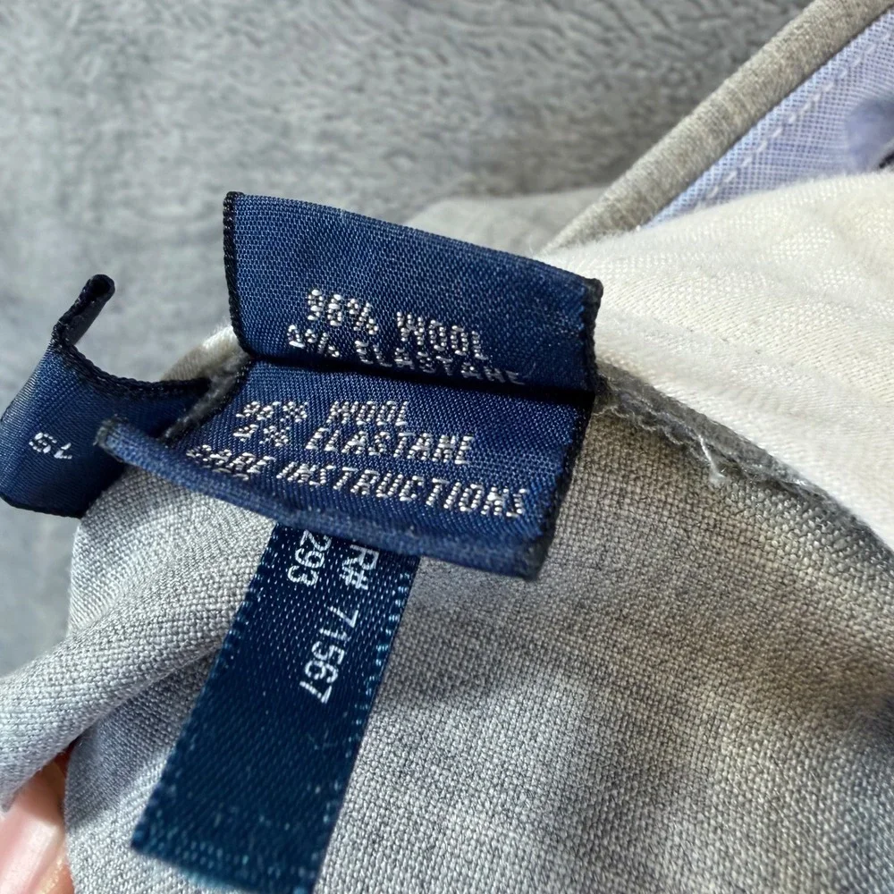 Polo Golf Ralph Lauren Men's Pleated Dress Pants Size 34x27 Gray Wool Formal